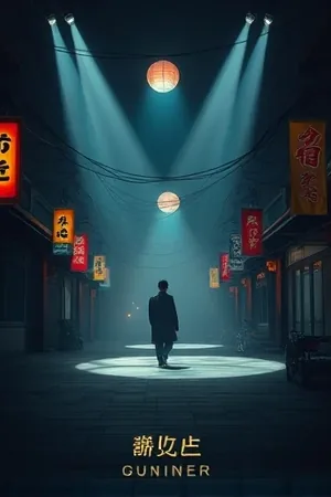 《午夜面包房》剧集海报，凌晨亮着灯的小店与出炉的面包