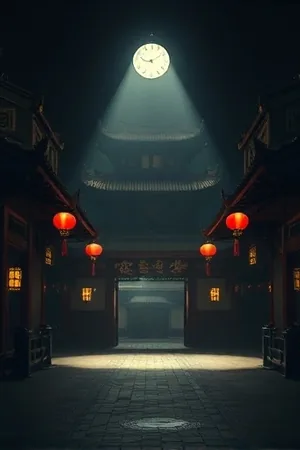 《电台最后一夜》剧集海报，直播间里的推子与亮着的示波灯